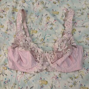 Triumph Delicate Pink Floral Lace Bra